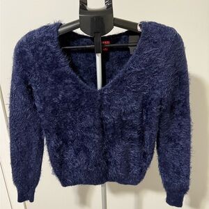 Guess Navy Fuzzy Sweater